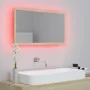 Espejo de baño acrílico color roble Sonoma 80x8,5x37 cm de vidaXL, Tocadores de baño - Ref: Foro24-804927, Precio: 43,12 €, D...