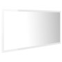 Glänzend weißer Acryl-LED-Badezimmerspiegel 90 x 8,5 x 37 cm von vidaXL, Badezimmerwaschtische - Ref: Foro24-804937, Preis: 5...