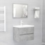 Betongrauer Sperrholz-Waschbeckenschrank 60x38,5x45 cm von vidaXL, Badezimmermöbel - Ref: Foro24-804741, Preis: 48,19 €, Raba...