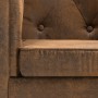 Sofá Chesterfield de 2 plazas tapizado tela aspecto ante marrón von , Sofas - Ref: Foro24-247156, Preis: 354,20 €, Rabatt: %
