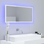 Glänzend weißer Acryl-LED-Badezimmerspiegel 90 x 8,5 x 37 cm von vidaXL, Badezimmerwaschtische - Ref: Foro24-804937, Preis: 5...