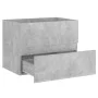 Armario de lavabo contrachapada gris hormigón 60x38,5x45 cm de vidaXL, Muebles de baño - Ref: Foro24-804741, Precio: 47,42 €,...