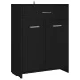 Badezimmerschrank aus schwarzem Sperrholz, 60 x 33 x 80 cm von vidaXL, Badezimmermöbel - Ref: Foro24-805025, Preis: 77,52 €, ...