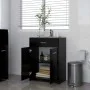 Badezimmerschrank aus schwarzem Sperrholz, 60 x 33 x 80 cm von vidaXL, Badezimmermöbel - Ref: Foro24-805025, Preis: 77,52 €, ...