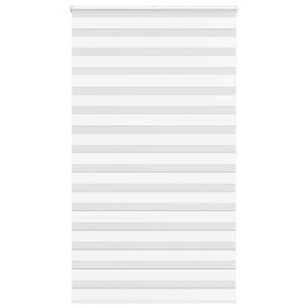 Estor cebra blanco 130x200 cm tejido ancho 125,9 cm poliéster by , Blinds and blinds - Ref: Foro24-4014787, Price: 36,82 €, D...