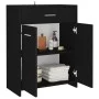 Badezimmerschrank aus schwarzem Sperrholz, 60 x 33 x 80 cm von vidaXL, Badezimmermöbel - Ref: Foro24-805025, Preis: 77,52 €, ...