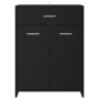 Badezimmerschrank aus schwarzem Sperrholz, 60 x 33 x 80 cm von vidaXL, Badezimmermöbel - Ref: Foro24-805025, Preis: 78,84 €, ...