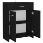 Badezimmerschrank aus schwarzem Sperrholz, 60 x 33 x 80 cm von vidaXL, Badezimmermöbel - Ref: Foro24-805025, Preis: 78,84 €, ...