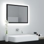 Acryl Badspiegel schwarz glänzend 60x8,5x37 cm von vidaXL, Badezimmerwaschtische - Ref: Foro24-804917, Preis: 51,46 €, Rabatt: %