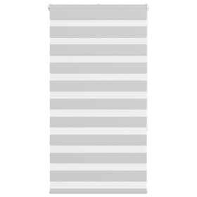 Estor cebra gris claro 90x150 cm tejido ancho 85,9 cm poliéster by , Blinds and blinds - Ref: Foro24-4014441, Price: 23,91 €,...