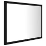 Espejo de baño acrílico negro brillo 60x8,5x37 cm de vidaXL, Tocadores de baño - Ref: Foro24-804917, Precio: 50,94 €, Descuen...