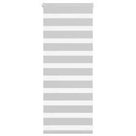 Estor cebra gris claro 55x100cm tejido ancho 50,9 cm poliéster by , Blinds and blinds - Ref: Foro24-4014408, Price: 16,92 €, ...