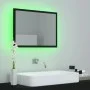Espejo de baño acrílico negro brillo 60x8,5x37 cm de vidaXL, Tocadores de baño - Ref: Foro24-804917, Precio: 50,94 €, Descuen...