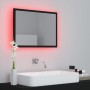 Acryl Badspiegel schwarz glänzend 60x8,5x37 cm von vidaXL, Badezimmerwaschtische - Ref: Foro24-804917, Preis: 51,46 €, Rabatt: %