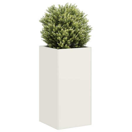 Jardinera de acero laminado en frío blanco 40x40x80 cm von , Töpfe und Pflanzgefäße - Ref: Foro24-860704, Preis: 84,70 €, Rab...