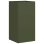 Jardinera de acero laminado en frío verde oliva 40x40x80 cm de , Maceteros y jardineras - Ref: Foro24-860706, Precio: 76,79 €...