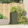 Jardinera de acero laminado en frío verde oliva 40x40x80 cm de , Maceteros y jardineras - Ref: Foro24-860706, Precio: 76,79 €...