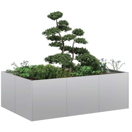 Jardinera 120x80x40 cm de acero galvanizado von , Töpfe und Pflanzgefäße - Ref: Foro24-860750, Preis: 72,82 €, Rabatt: %