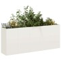 Jardinera de acero laminado en frío blanco 200x40x80 cm de , Maceteros y jardineras - Ref: Foro24-860725, Precio: 229,15 €, D...