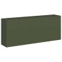 Jardinera de acero laminado en frío verde oliva 200x40x80 cm de , Maceteros y jardineras - Ref: Foro24-860727, Precio: 200,80...
