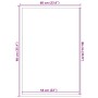 Felpudo negro 60x90 cm von , Fußmatten - Ref: Foro24-4105602, Preis: 18,85 €, Rabatt: %