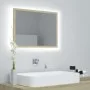 Badezimmerspiegel aus Sonoma-Eiche-Acryl, 60 x 8,5 x 37 cm von vidaXL, Badezimmerwaschtische - Ref: Foro24-804919, Preis: 39,...
