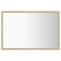Espejo de baño acrílico color roble Sonoma 60x8,5x37 cm de vidaXL, Tocadores de baño - Ref: Foro24-804919, Precio: 40,14 €, D...