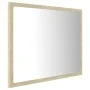 Badezimmerspiegel aus Sonoma-Eiche-Acryl, 60 x 8,5 x 37 cm von vidaXL, Badezimmerwaschtische - Ref: Foro24-804919, Preis: 39,...