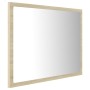 Espejo de baño acrílico color roble Sonoma 60x8,5x37 cm de vidaXL, Tocadores de baño - Ref: Foro24-804919, Precio: 40,14 €, D...