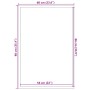 Felpudo gris 60x90 cm von , Fußmatten - Ref: Foro24-4105635, Preis: 17,17 €, Rabatt: %