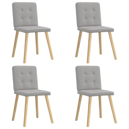 Sillas de comedor 4 uds tela gris nube de , Sillas de comedor - Ref: Foro24-3315177, Precio: 196,35 €, Descuento: %