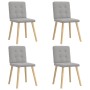 Sillas de comedor 4 uds tela gris nube de , Sillas de comedor - Ref: Foro24-3315177, Precio: 196,35 €, Descuento: %