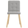 Sillas de comedor 4 uds tela gris nube de , Sillas de comedor - Ref: Foro24-3315177, Precio: 196,35 €, Descuento: %