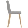 Sillas de comedor 4 uds tela gris nube de , Sillas de comedor - Ref: Foro24-3315177, Precio: 196,35 €, Descuento: %