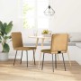 Sillas de comedor 2 unidades terciopelo marrón de , Sillas de comedor - Ref: Foro24-4101141, Precio: 89,26 €, Descuento: %