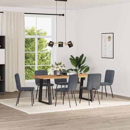 Sillas de comedor 6 unidades terciopelo gris oscuro von , Essstühle - Ref: Foro24-3315580, Preis: 249,49 €, Rabatt: %