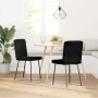 Sillas de comedor 2 unidades terciopelo negro de , Sillas de comedor - Ref: Foro24-4101086, Precio: 90,28 €, Descuento: %