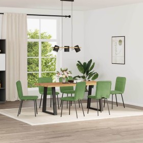 Sillas de comedor 6 unidades terciopelo verde claro by , dining chairs - Ref: Foro24-3315582, Price: 249,68 €, Discount: %