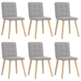 Sillas de comedor 6 uds tela gris nube by , dining chairs - Ref: Foro24-3315447, Price: 293,44 €, Discount: %
