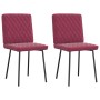 Sillas de comedor 2 unidades terciopelo rojo tinto von , Essstühle - Ref: Foro24-4101108, Preis: 86,43 €, Rabatt: %