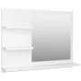 Espejo de baño madera contrachapada blanco 60x10,5x45 cm de vidaXL, Tocadores de baño - Ref: Foro24-805006, Precio: 43,03 €, ...