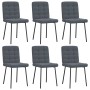 Sillas de comedor 6 unidades terciopelo gris oscuro von , Essstühle - Ref: Foro24-3315451, Preis: 258,82 €, Rabatt: %