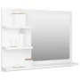 Espejo de baño madera contrachapada blanco 60x10,5x45 cm de vidaXL, Tocadores de baño - Ref: Foro24-805006, Precio: 43,03 €, ...