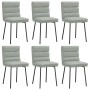 Sillas de comedor giratorias 6 uds terciopelo gris claro von , Essstühle - Ref: Foro24-3315652, Preis: 278,11 €, Rabatt: %