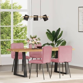 Sillas de comedor 4 unidades terciopelo rosa de , Sillas de comedor - Ref: Foro24-3315413, Precio: 169,88 €, Descuento: %