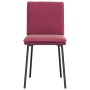 Sillas de comedor 6 unidades terciopelo rojo tinto de , Sillas de comedor - Ref: Foro24-3315619, Precio: 264,11 €, Descuento: %