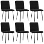 Silla de comedor 6 unidades terciopelo negro von , Essstühle - Ref: Foro24-3315509, Preis: 250,74 €, Rabatt: %
