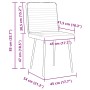 Silla de comedor 6 unidades terciopelo negro von , Essstühle - Ref: Foro24-3315509, Preis: 250,74 €, Rabatt: %