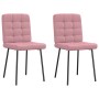 Sillas de comedor 2 unidades terciopelo rosa von , Essstühle - Ref: Foro24-4101084, Preis: 89,31 €, Rabatt: %