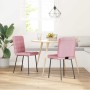 Sillas de comedor 2 unidades terciopelo rosa von , Essstühle - Ref: Foro24-4101084, Preis: 89,31 €, Rabatt: %